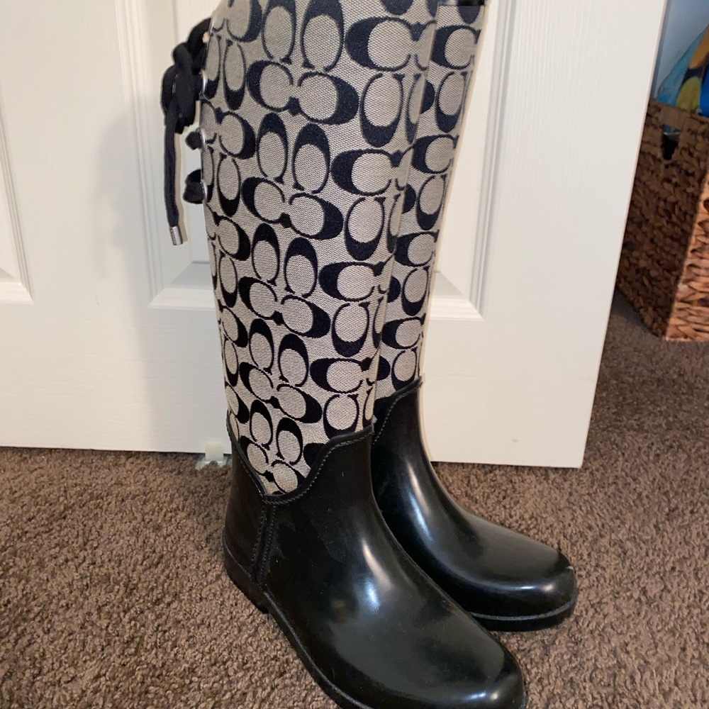 Coach Rain Boots Size 7